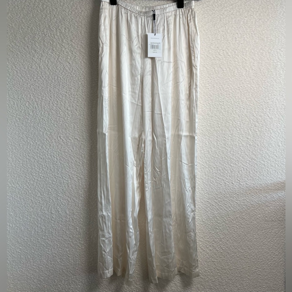 Solid & Striped NWT Women’s Monaco Satin Pant Brule Pants Size Medium - Picture 2 of 11